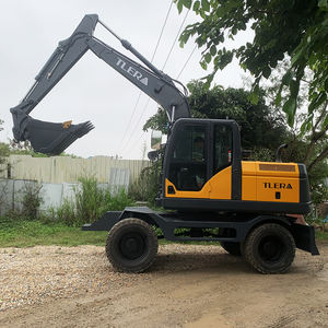 TLERA TL130 escavatore ruota con gambe stabilizzatore regolabile e escavatore sistema cingoli - Product Image 3