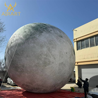 Boule blanche gonflable de grande taille de diamètre de 5m, ballon gonflable de sphère blanche pour la décoration