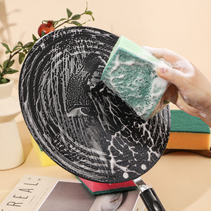 Kích Thước Lớn Đầy Màu Sắc Món Ăn Máy Giặt Nhà Bếp Miếng Bọt Biển Scrubber Nhà Bếp Làm Sạch Miếng Bọt Biển Món Ăn Rửa Miếng Bọt Biển - Product Image 5