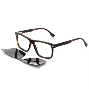 نظارات شمسية رجالية مربعة HH3601 بمشبك مغناطيسي وإطار أسيتات مستقطبة - Product Image 3