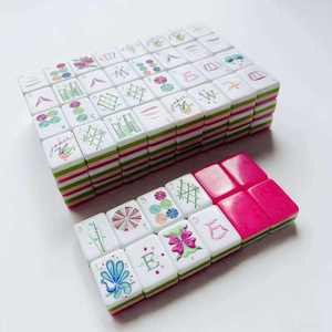 Set Mahjong Americano Personalizzato a 4 Strati in Acrilico, Disponibile negli Stati Uniti |   160 Tessere di Mahjong di Lusso Ecologiche, Spedizione Veloce Gratuita - Product Image 4