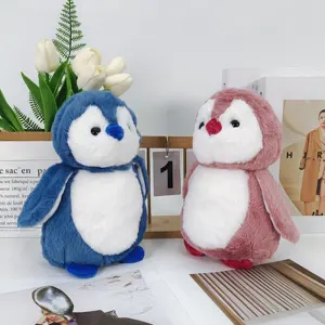 कस्टम थोक आलीशान खिलौना भरवां पशु खिलौने 23 सेमी मनमोहक मूर्ख पेंगुइन