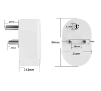 Prise intelligente Tuya Wifi, excellente prise sud-africaine, télécommande, commande vocale, minuterie, économie d'énergie, prise de mesure indienne