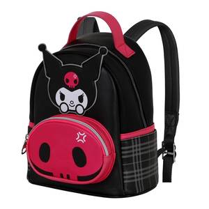 Karactermania Mochila Pequeña con Diseño de Calavera de Hello Kitty y Kuromi, Negra - Product Image 1