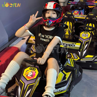 Go Kart de carreras eléctrico de nuevo estilo al por mayor para niños, Go Kart eléctrico de alta velocidad para uso en interiores y exteriores, centros comerciales de plástico
