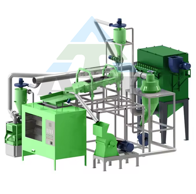 Fully Automatic Motherboard Crusher Separator Line Recycling CPU Electronic Components Gold Precious Metal Refining Machine