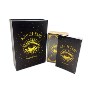 Mazzi di Carte dei Tarocchi Personalizzati <span class=keywords><strong>con</strong></span> Bordi Dorati, Carte da Gioco Originali Russe Rider, Carte Oracolo Personalizzate e Scatola Magnetica - Product Image 3