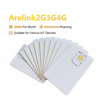 Tarjeta SIM de Roaming Mundial, 30MB de Datos Mensuales, Red 2G 3G 4G, Conexión Estable para Relojes Inteligentes y Equipos IoT en General
