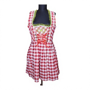 Costume d'Oktoberfest pour femmes, robe traditionnelle bavaroise allemande en coton, tenue pour festival de la bière, fête d'Halloween - Product Image 1