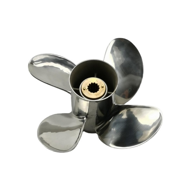 4 Blades 25-70HP MARINE PROPELLER Mathed  MERCURY  STAINLESS STEEL   11.6X12  OUTBOARD PROPELLER