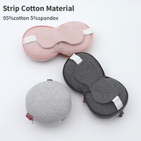 Nouvel ensemble de coussin de soutien cervical en tissu tricoté de coton 2025 avec masque de sommeil antistatique pour les yeux, idéal pour l'avion et les voyages