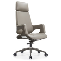 Chaise de bureau exécutive ergonomique en cuir de qualité supérieure, avec appuie-tête réglable et dossier en nylon personnalisable, pour usage domestique ou professionnel.