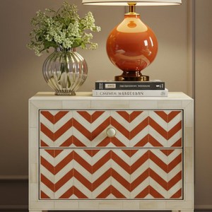 Luxury Handmade Bone Inlay Drawer Chest Brass Handles for Elegant Home Bedside Decoration Available at Wholesale Price - Product Image 3
