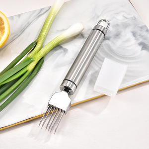 Stainless Steel Scallion Slicer Sharp Kitchen Gadget Easy To Clean <b>Multi</b> <b>Functional</b> <b>Vegetable</b> <b>Cutter</b> - Product Image 1