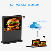 Lecteur publicitaire à écran vertical/horizontal 43 pouces 4K avec panneau solaire Android pour centres commerciaux, hôpitaux, hôtels, aéroports