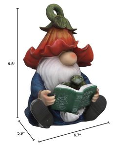 Vườn Gnome bức tượng nhựa Gnome bức tượng ôm rùa năng lượng mặt trời đèn Led ngoài trời mùa hè trang trí cho sân vườn trang trí - Product Image 2