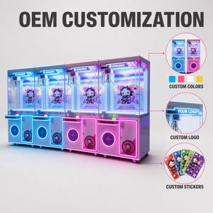 Máquina de garras Baihui para muñecos de peluche de animación, de metal y acrílico, con enchufe universal, operada con monedas para juegos recreativos - Product Image 4