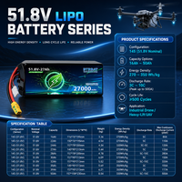 Paket Baterai UAV 51.8V 500Cycle 39000mAh untuk Drone, Aplikasi Pemetaan, Inspeksi, dan Pengiriman Kendaraan Udara Tak Berawak