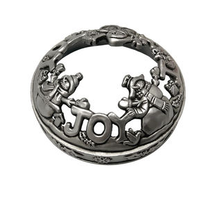 Заводская индивидуальная Крышка для свечи на Хэллоуин, металлическая крышка для свечи из цинкового сплава для стеклянной банки, крышка для свечи - Product Image 5