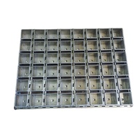 Prix d'usine, boîtes à pain carrées en métal personnalisées, moules à pain rectangulaires en carton ondulé avec couvercles, antiadhésifs, écologiques, durables
