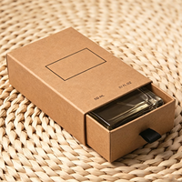 Boîte rigide en kraft personnalisée avec insert en mousse, impression de logo en couleur, recyclable, écologique, pour emballage de coffret de parfum, fabrication en usine