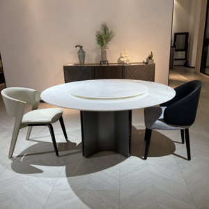 Muebles de gama alta para ahorrar espacio, mesa de estrella de mar de acero inoxidable, mesa de comedor redonda <span class=keywords><strong>Lazy</strong></span> <span class=keywords><strong>Susan</strong></span> - Product Image 5
