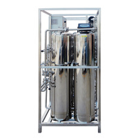 Système de pasteurisation à eau chaude PLC Auto 500L/H, système RO bipolaire, machine de traitement de l'eau en acier inoxydable haute pureté, approuvé CE/ISO
