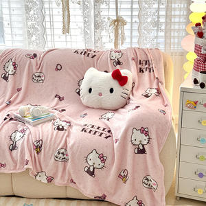 Autumn and Winter Cartoon Anime Printed Milk Velvet Plush Large Fleece Throw <strong>Blanket</strong> Anti-Static Stroller Travel Sofa <strong>Blanket</strong> - Product Image 4
