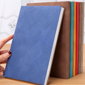 Custom Bulk A5 Hardcover Softcover PU <b>Leather</b> High-quality Thick Premium Lined Paper Multiple Colored Personalized Gift Journal - Product Image 4