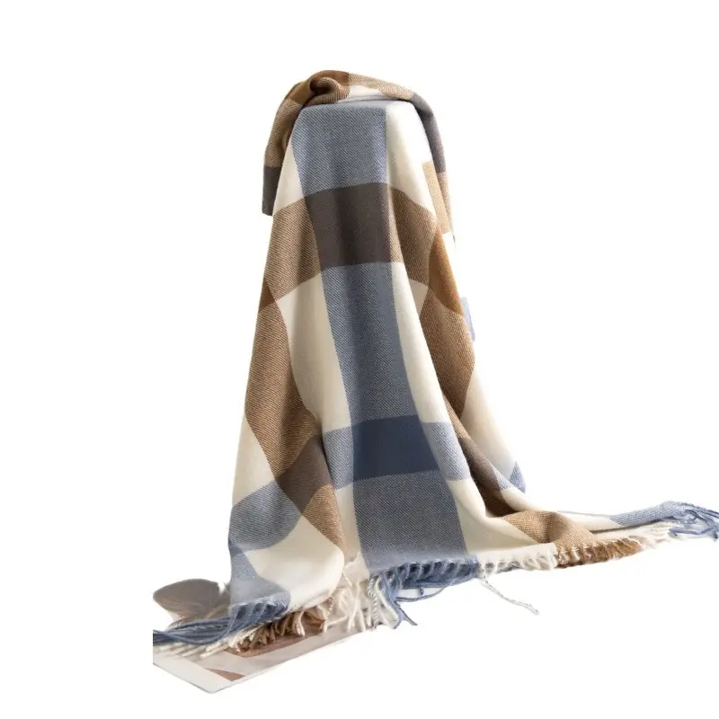 2024 Schlussverkauf Kaschmir-Tassel-Schal Kaschmir-Pashmina-Schal Damenwickel Tasselschals gestrickter Schal für Damen