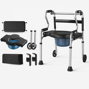 Ksitex hợp kim nhôm gấp vô hiệu hóa tắm <span class=keywords><strong>commode</strong></span> Ghế tắm Chiều cao có thể điều chỉnh thuận tiện tùy chỉnh kích thước người cao tuổi - Product Image 4