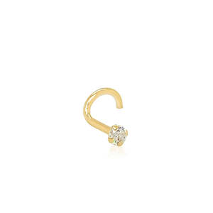 Piercing de nez géométrique personnalisé en or 14K 18K, bijoux de corps classiques, bijoux de piercing unisexe, style best-seller, cadeau pour femmes - Product Image 1