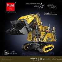 Mould King 17070, Serie Ingeniería, Excavadora Pesada RC, Bloques de Construcción, Vehículo de Construcción Grande de Alta Dificultad para Aficionados
