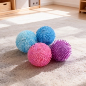 Balle lumineuse colorée transfrontalière, jouet souple anti-stress pour enfants et jeunes (7-14 ans), vente en gros en vrac - Product Image 1