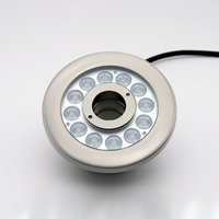 IP68 Edelstahl LED-Brunnenleuchte mit Integrierter Wasserstrahldüse 6W-27W RGBW DMX RDM Unterwasser-Poolleuchte für Landschaftsprojekte