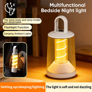 Lanterne de camping LED avec source de lumière double fonction pour ambiance extérieure et éclairage nocturne - Product Image 4