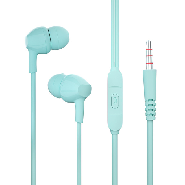 Cheap Price Wired Earbuds with Microphone 3.5mm In-ear 1.2M Metal Headphones Handfree Music Earphone Hifi Headset