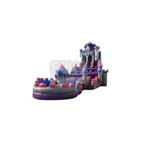 Estructura Inflable de 29 pies de Estilo Medieval para Exteriores, Material de PVC, Uso Comercial y Doméstico