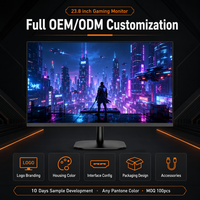 Monitor Gaming 23.8 Inci 2K QHD 180Hz Fast IPS 1ms Produsen Monitor Gaming Kustom OEM