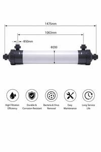Membrane d'ultrafiltration UF à fibres creuses en PVC BLM200 2000L/H, neuve, garantie 1 an, pour la purification de l'eau commerciale - Product Image 2