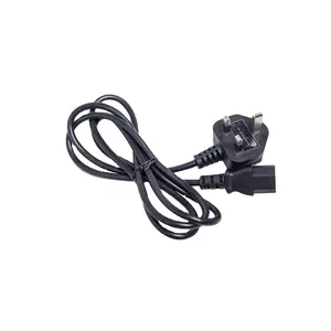 BSE VDE Approved UK 250VAC 13A Main Plug To C19 Power Cord