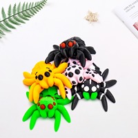 Skyink - Juego de 5 Mini Arañas, Lindos Juguetes Impresos en 3D, Coleccionables de Bolsillo para Decoración de Escritorio y Hogar