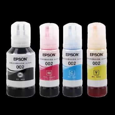 Оригинальный комплект 002 для заправки чернил для принтеров Epson, четыре цвета, L4168 L4158 L6168 L6178 L6198 L4166