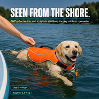 Gilet de sauvetage personnalisé haute visibilité pour chien, sac à dos flottant pour animal de compagnie, gilet de natation réfléchissant avec sangles réglables