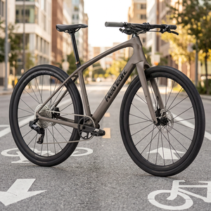 Vélo de route abordable FX Sport6 - Modèle 2026 - Fourche en alliage de titane, roues en aluminium, 27 vitesses, cadre Soft-Tail, étanche - Product Image 2
