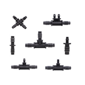 Raccords <span class=keywords><strong>de</strong></span> micro-tubes DaringFish 8/12 mm - Embouts simples 8/12 à 4/7, réducteurs et croisillons 8/12 à 4/7 à 4 voies - Product Image 1