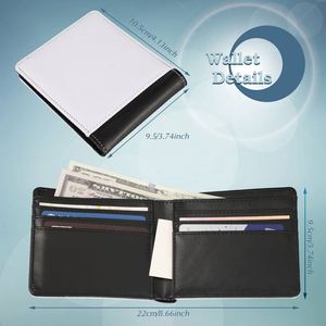 Portefeuille universel en cuir PU vierge pour femmes et hommes avec porte-cartes pour sublimation - Product Image 4
