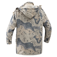 Veste tactique M65 personnalisée pour l'Arabie saoudite en 6 couleurs camouflage bleu aux pépites de chocolat avec capuche dissimulée et doublure polaire amovible