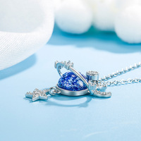 Bijoux à la mode étoile lune espace univers planète pendentif collier pour femmes étoile lune Zircon collier ras du cou