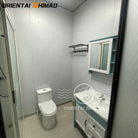 Casa móvil plegable de cápsula completamente amueblada prefabricada de China, casas prefabricadas con cocina extensible para aplicaciones de dormitorio